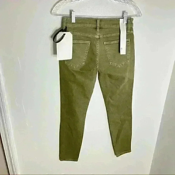 NWT Current/Elliott The Stiletto Ankle Jean in Covert Green - Picture 7 of 8